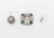 Art Deco Style 18k White Gold, Pearl, Multicolor Gemstones, and Diamond Earrings For Sale - Image 9 of 10