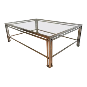 Modernist Chrome Coffee Table. Circa 1970
