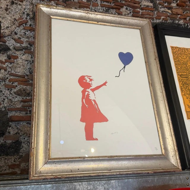 21st Century Framed 79/50 Lithograph the Flying Balloon Girl by Banksy For Sale - Image 4 of 15