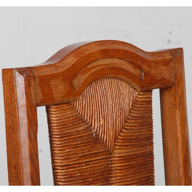 Brown Chairs in the style of Charles Dudouyt, 1950, Set of 6 For Sale - Image 8 of 14