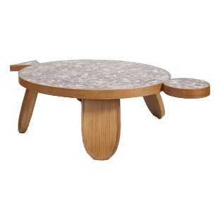 Galapagos Oak and Tiles Table by Barracuda Interiors For Sale