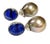 Bochic “Orient” South Sea Pearl & Blue Sapphire Earrings Set 18K Gold&Silver - 2 Pieces For Sale