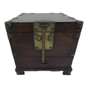 19th Century Korean Wood Wedding Box