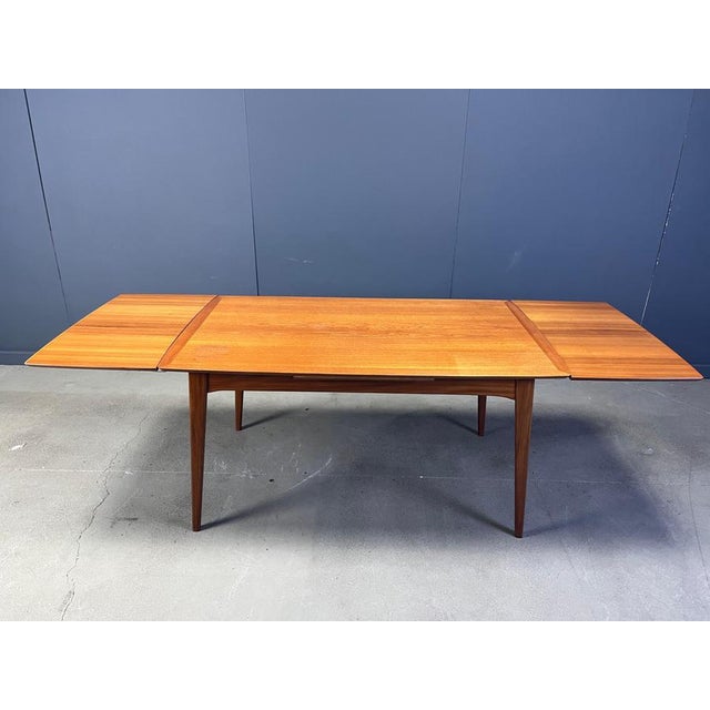 Wood Mid-Century Dining Set attributed to Louis van Teeffelen for Wébé, 1960s, Set of 7 For Sale - Image 7 of 17
