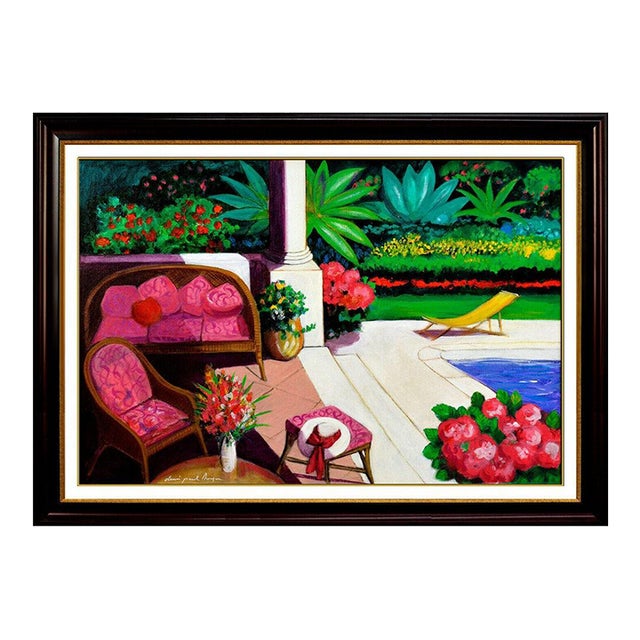 Late 20th Century The Pool Deck, Denis Paul Noyer For Sale