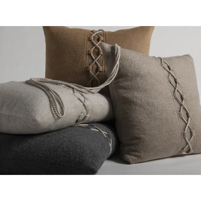Contemporary Lancaster Signature Madera Pillow in Capra Adagio For Sale - Image 3 of 3