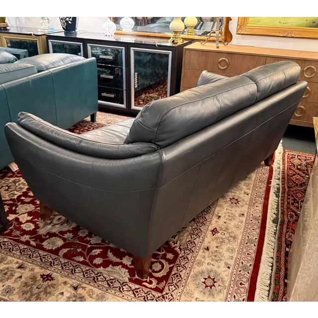 Natuzzi Editions Greccio Leather Sofa For Sale - Image 9 of 12
