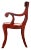 English 1930s English Regency Style Mahogany Klismos Accent / Desk Chair For Sale - Image 3 of 7