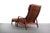 Mid-Century Modern 1960s Milo Baughman Lounge Chair Recliner with Ottoman in Original Brown Fabric - a Pair For Sale - Image 3 of 10