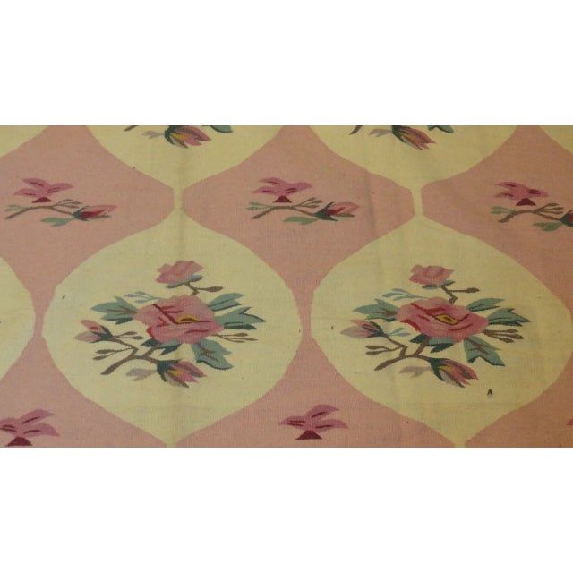 Modern Modern Floral Kilim Rug - 8' X 10' For Sale - Image 3 of 4