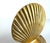 A stunning pair of mid-century solid brass bookends cast in the form of scallop seashells—an iconic coastal motif popular...