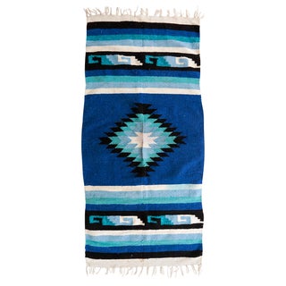 Blue and White Poncho For Sale