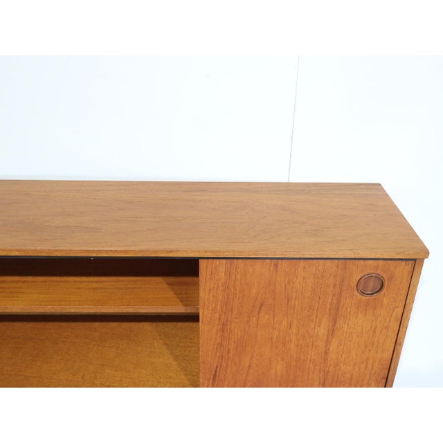 Mid-Century Modern Mid Century Modern Teak Vintage Wall Mounted Credenza Sideboard in the Style Avalon Danish For Sale - Image 3 of 11