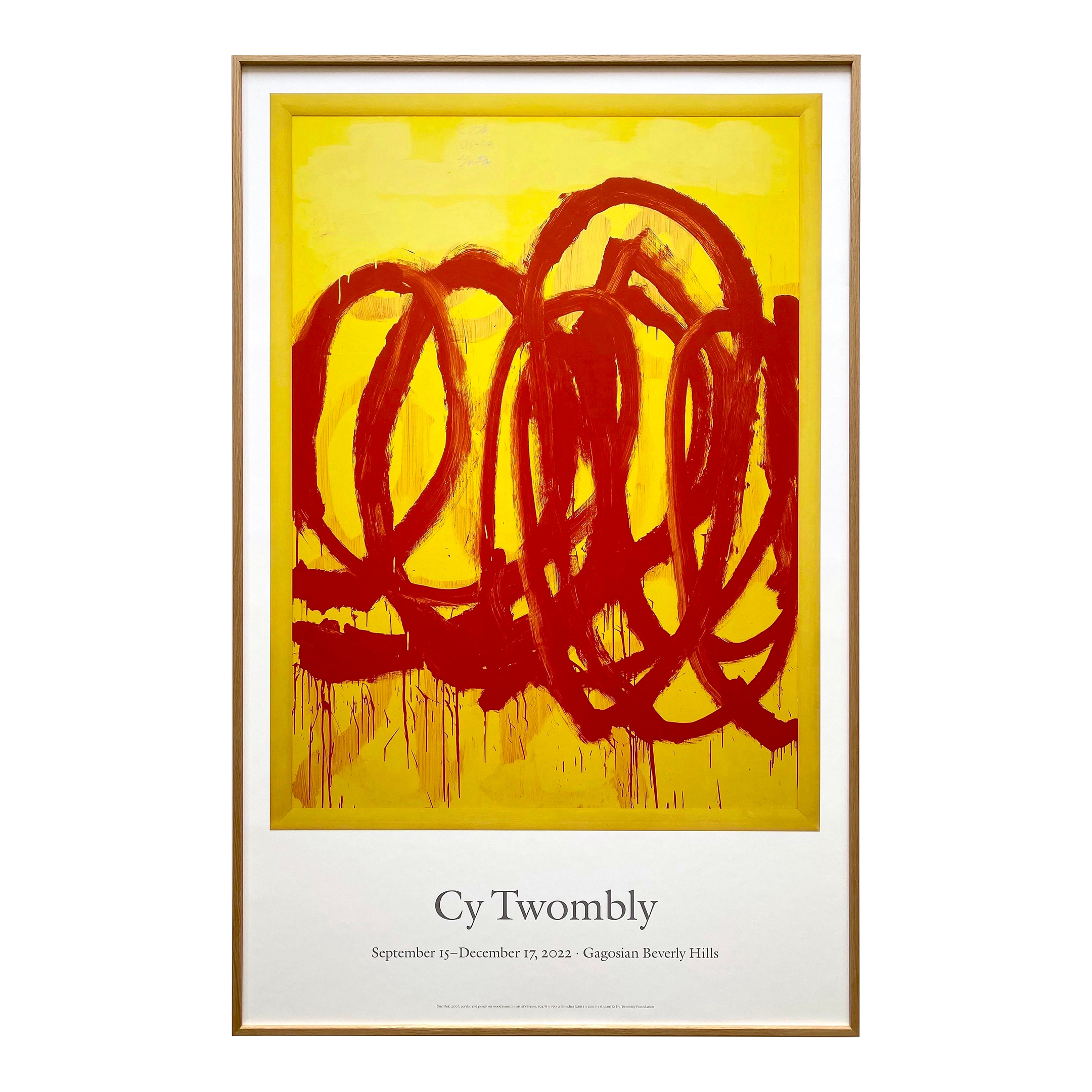 【Vintage】Cy Twombly ポスター GAGOSIAN ROME Vintage】Cy Twombly ポスター GAGOSIAN ROME Cy Twombly Poster