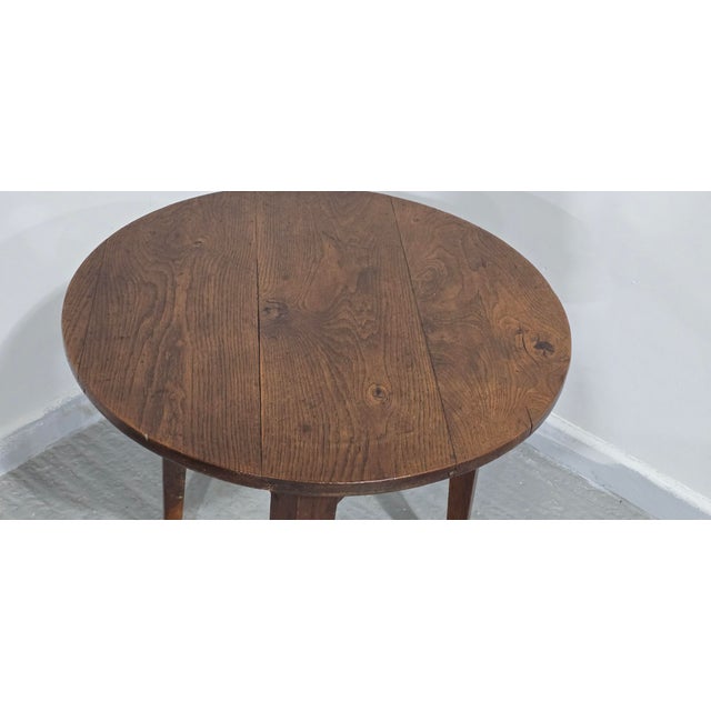 Antique Georgian Oak Cricket Table, 1790 For Sale - Image 6 of 10