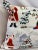 Festive Santa Themed Christmas Bolster Pillow With Vibrant Red Velour-Like Back - Made in U K For Sale In Dallas - Image 6 of 12