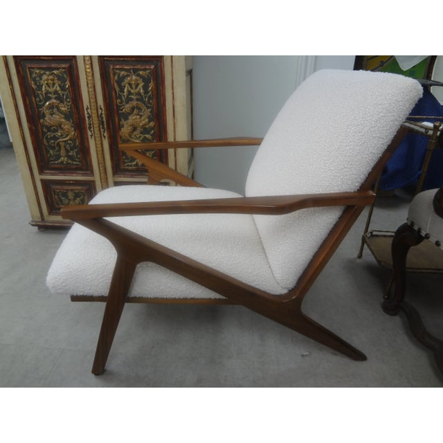 1960s 1960s Pair of French Mid-Century Modern Jeanneret Style Lounge Chairs For Sale - Image 5 of 12