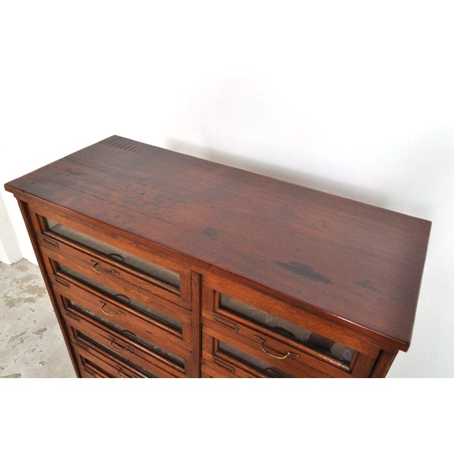 Antique Haberdashery Chest of Drawers in Oak, 1880s For Sale - Image 11 of 12