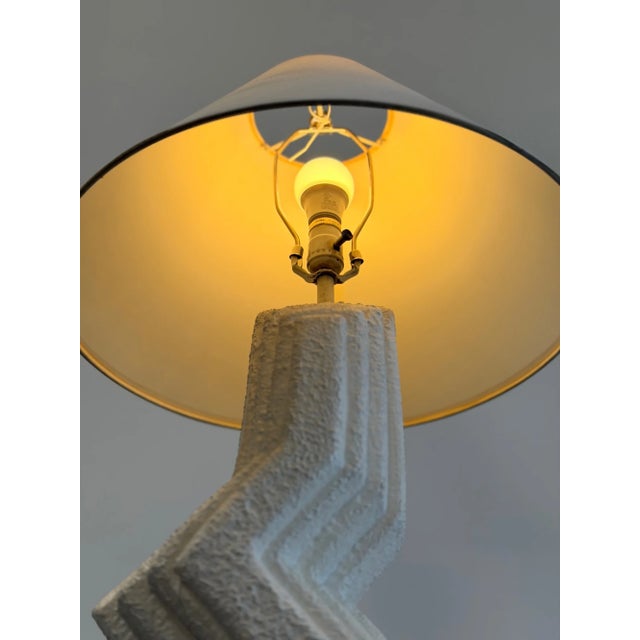 1980s Post Modern Zig Zag Lamp For Sale - Image 14 of 15