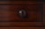 English Antique 2 Drawer Mahogany Leather Top Writing Desk For Sale - Image 11 of 17