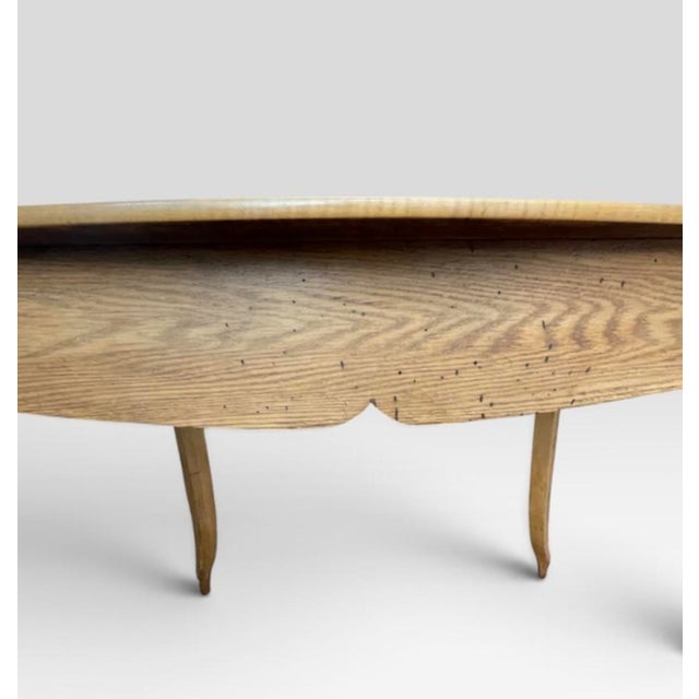 Vintage Birds Eye Maple With Swan Leg Accent Table For Sale In Chicago - Image 6 of 8
