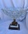 19th Century Hollywood Regency Crystal Bowl Marble Bronze Pedestal Compote For Sale - Image 10 of 13