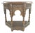 Baroque Style Hand Carved Oak Accent Table For Sale