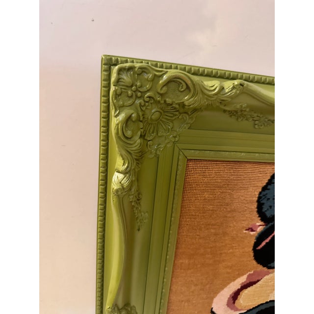 Asian Needlepoint of Asian Woman For Sale - Image 3 of 8