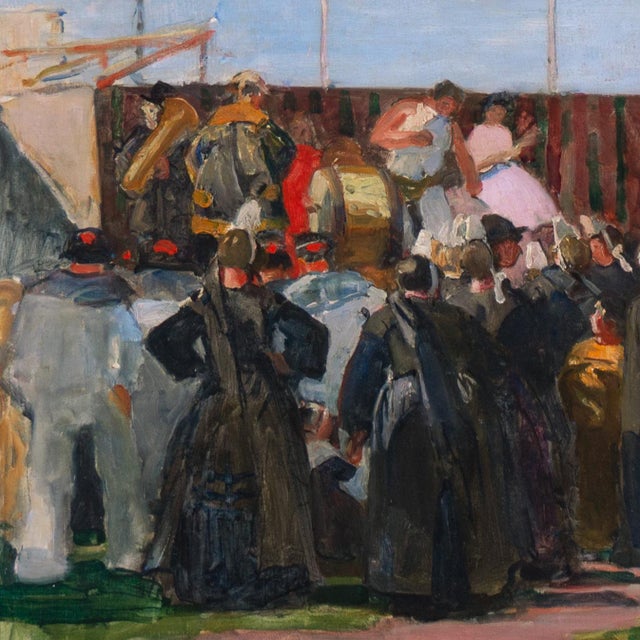 'Fête Foraine' by Lucien Simon, Circa 1919, Circus, Brittany, Breton, Société Nationale Des Beaux-Arts For Sale - Image 10 of 12