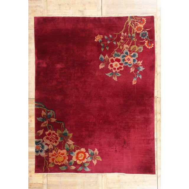 Antique Chinese Art Deco Rug, 08'09 X 11'06 For Sale - Image 14 of 14