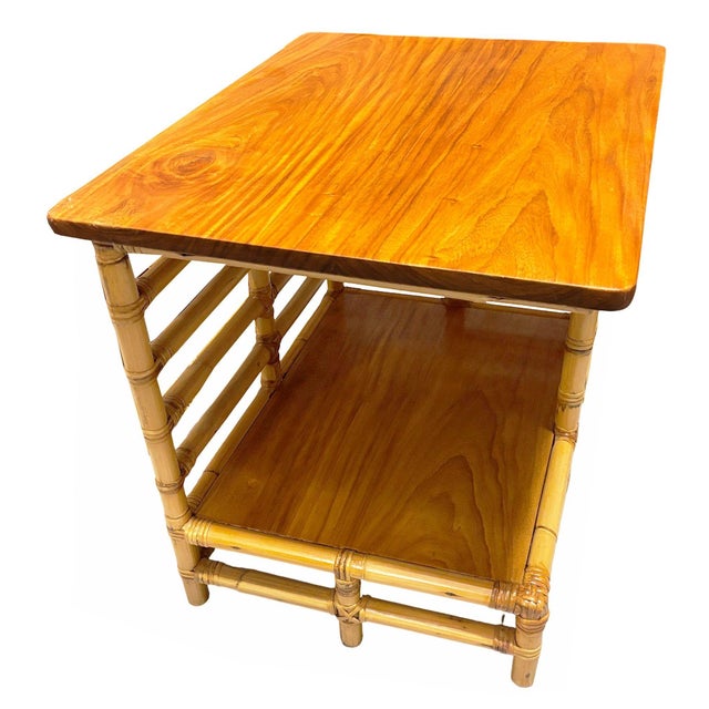 This beautifully restored rattan blending style vintage charm with modern comfort. Floating asymmetric "Jacob's Ladder"...