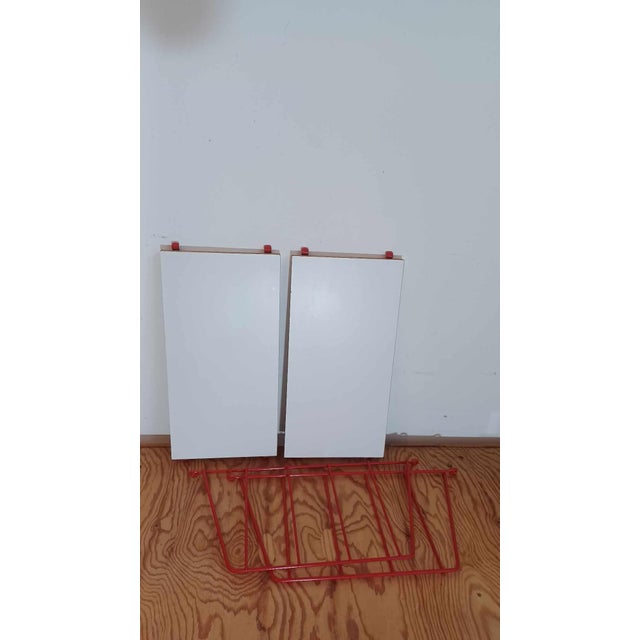 Red Vintage Wall Shelf, 1980s For Sale - Image 8 of 18