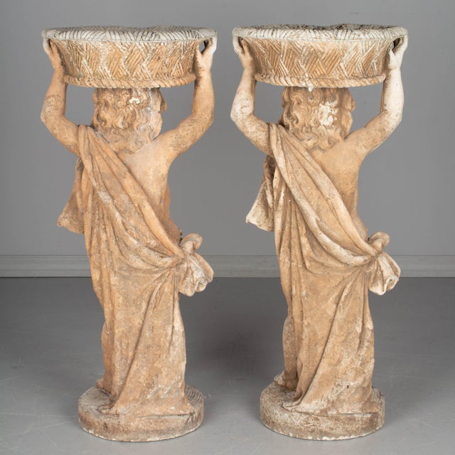 French Garden Statue Planters a Pair Chairish
