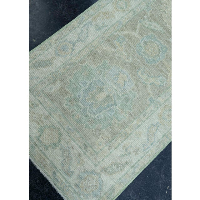 Turkish Oushak Rug 2'2" x 10'1" #19313 For Sale - Image 4 of 8
