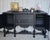 Gorgeous Black Sideboard, Buffet, Tv Cabinet, Storage Cabinet, Kitchen Island.... You name the use. Circa 1930's Jacobean...