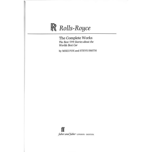 FOX, Mike and SMITH, Steve [191] pp. Faber and Faber Limited 1984 8 7/8" x 6 1/2" 599 unique stories that are startling,...