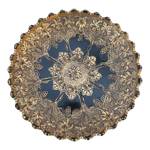 Early 20th Century Northwood Verre D’Or Carnival Glass — Grape & Cable Pattern For Sale