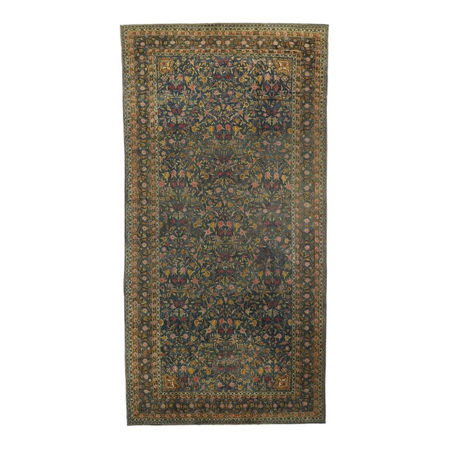 Late 19th Century Indian Agra Rug, 09'09 X 19'08 For Sale