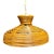 Beautifully restored Mid-century rattan hanging ceiling lamp pendant reminiscent of the style made famous by Paul Frankl....