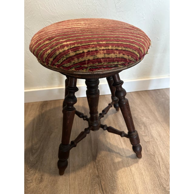 Antique English Stool For Sale - Image 4 of 8