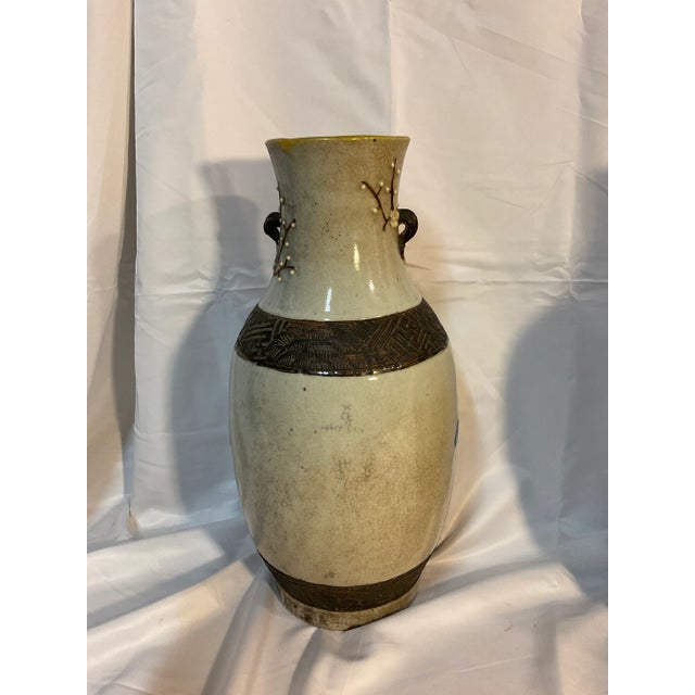 Pair of 19th Century G E Type Crackle Chinese Vases For Sale - Image 12 of 13