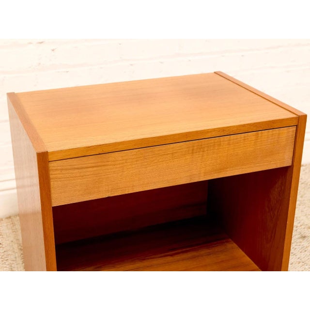 Danish Mid-Century Modern Wood Nightstand For Sale - Image 9 of 11