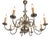 Brass Dutch Chandelier with Fish Motif For Sale
