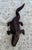 1990s Vintage Hand Carved Solid Wood Alligator For Sale - Image 4 of 10
