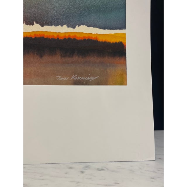 Modern 1980's, Contemporary Abstract Watercolor Painting by John Kokkinos For Sale - Image 3 of 3