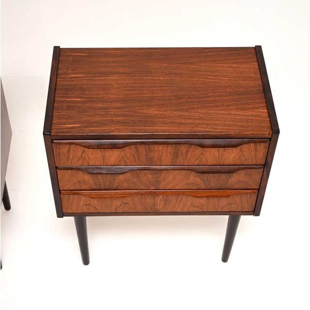 Wood Vintage Danish Bedside Chests, 1960, Set of 2 For Sale - Image 7 of 10