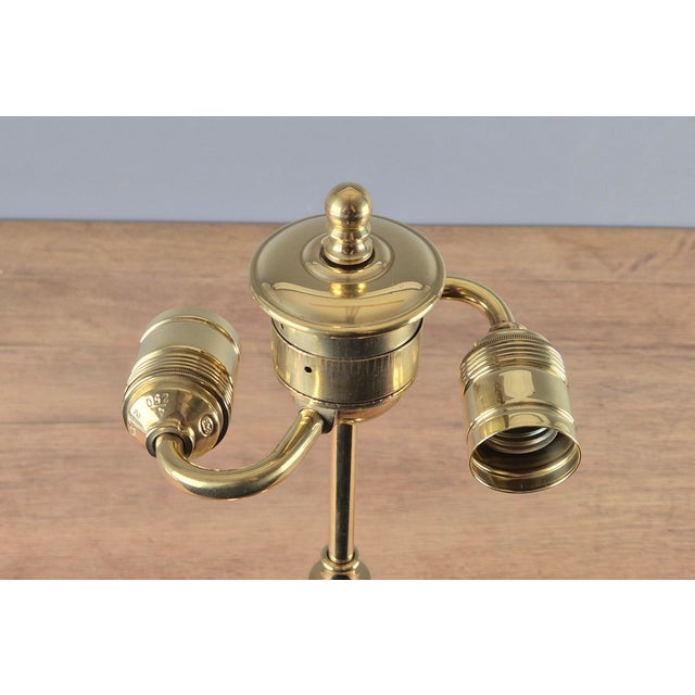 Art Deco Brass Table Lamp by Carl Drösler for Fuhrmann & Drösler, Dresden, Germany, 1920s For Sale - Image 6 of 17