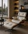 Beige Set of Lounge Chair and Ottoman in White Leather by Charles and Ray Eames, 1956 For Sale - Image 8 of 9