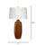 Traditional Toffee Table Lamp, Cider Brown Ceramic For Sale - Image 3 of 6
