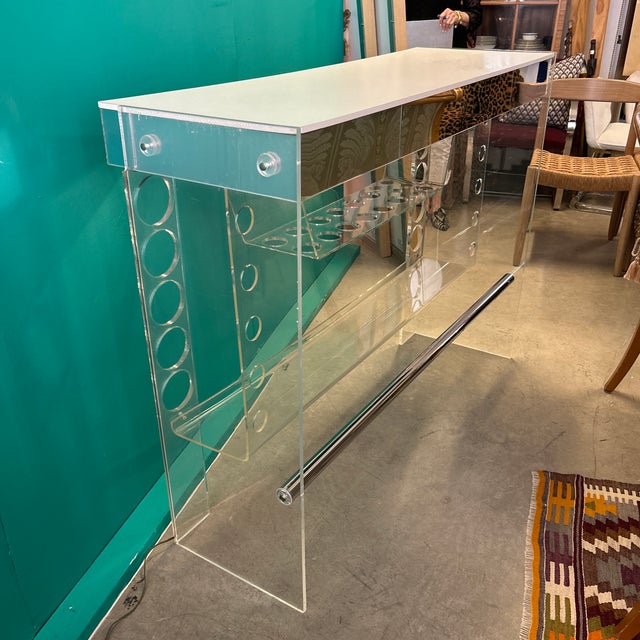 Very impressive monumental dry bar designed by famed Italian designer and architect Luigi Bardini. Mr Bardini designed...